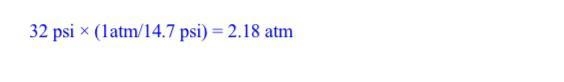 Suppose you inflate your tires to 36 psi on a 22 degrees Celsius day. Later the temperature-example-1