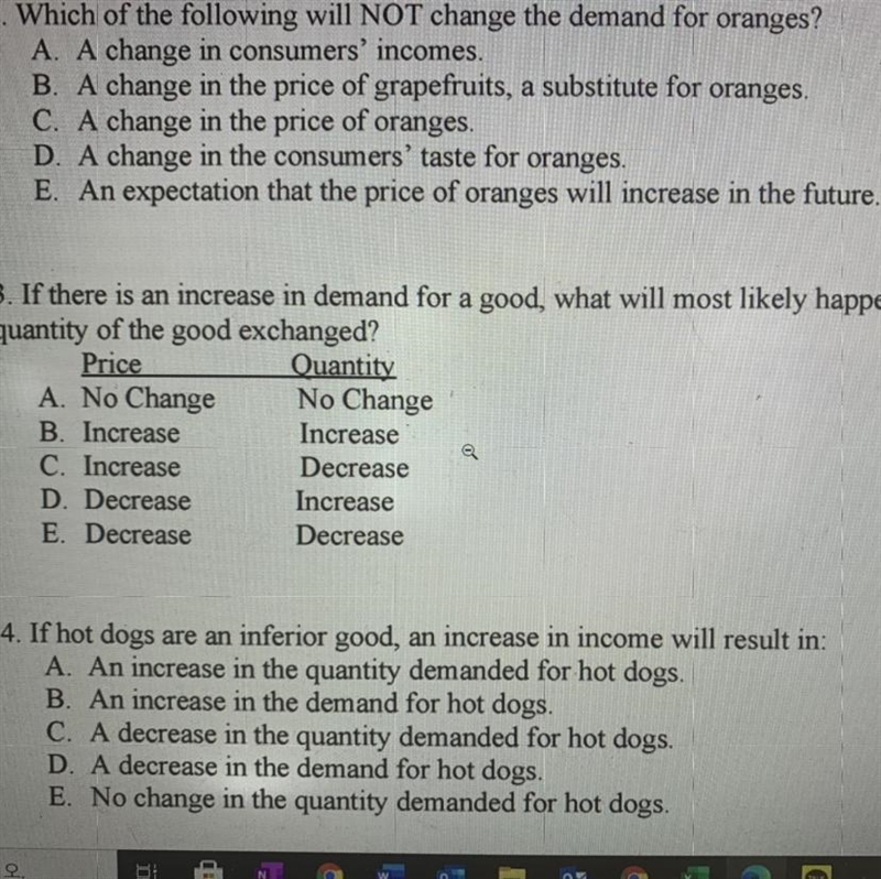 Could you help me out with question 4? If hot dogs are an inferior good, an increase-example-1