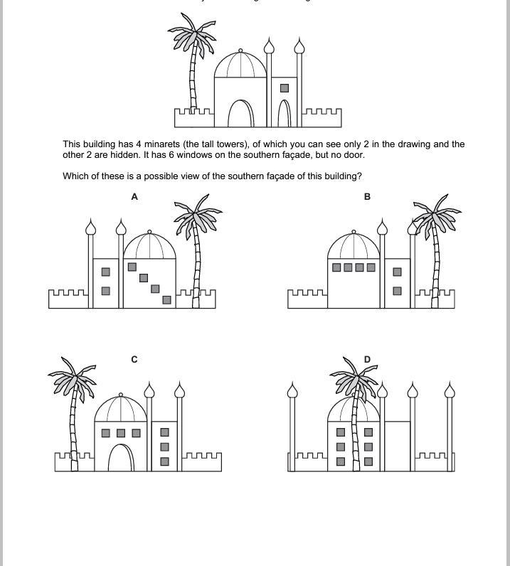 This building has 4 minarets (the tall towers), of which you can see only 2 in the-example-1