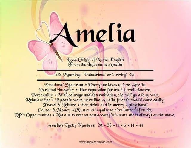 My name is Amelia, so what does my name mean?-example-1