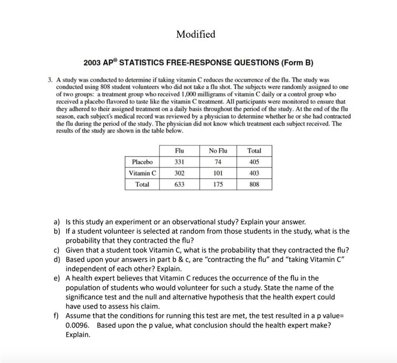 Is this study an experiment or an observational study? Explain your answer. If a student-example-1