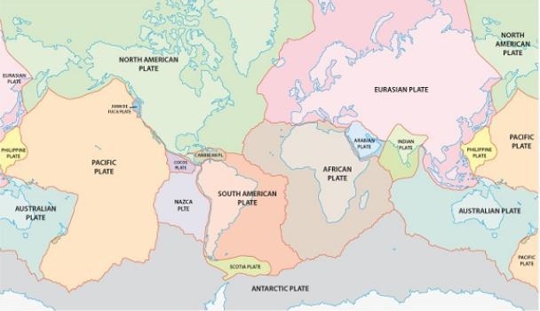 Which plate borders the Philippine Plate? African Antarctic Eurasian North American-example-1