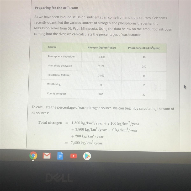 Using the phosphorus data from the table, calculate the percentage of each phosphorus-example-1