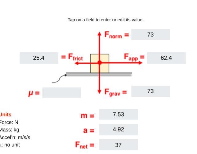 What is the coefficient answer for friction-example-2