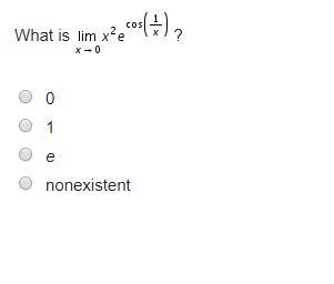 What is lim x---> 0 x^2 e-example-1