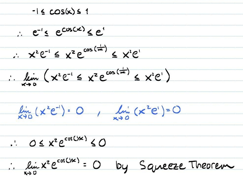 What is lim x---> 0 x^2 e-example-1