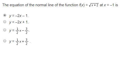 The equation of the normal line-example-1