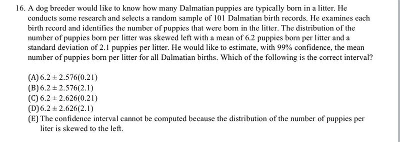 16. Which of the following is the correct interval? ​-example-1