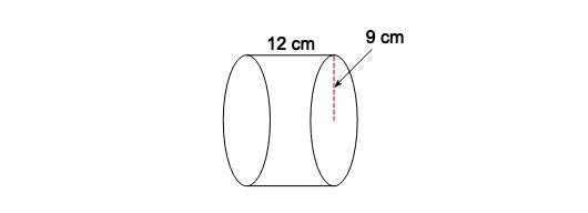 Find the volume of the figure. A) 718π cm3 B) 1444π cm3 C) 972π cm3 D) 1347π cm3-example-1