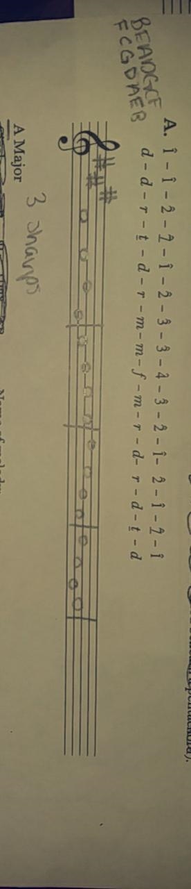 Hi! I'm in music theory. Right now, my teacher is giving us the solfege (do re mi-example-2