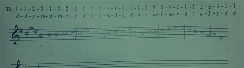 Hi! I'm in music theory. Right now, my teacher is giving us the solfege (do re mi-example-4