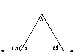 Complete the statements to find the measurements of ∠a and ∠b? Find the measurement-example-1