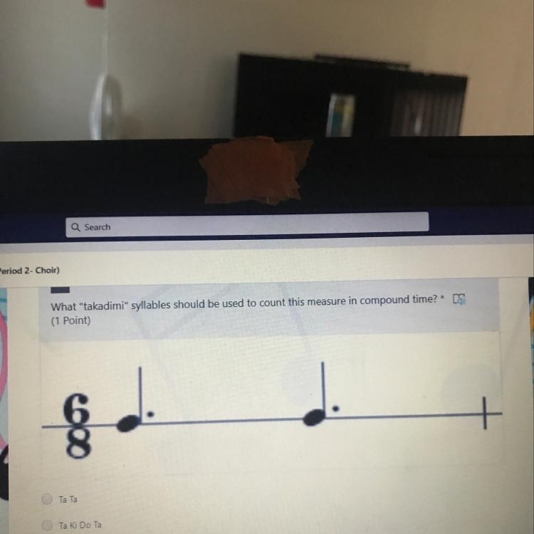 What "takadimi" syllables should be used to count this measure in compound-example-1