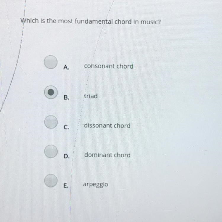 Which is the most fundamental chord in musta corsorat chord E-example-1