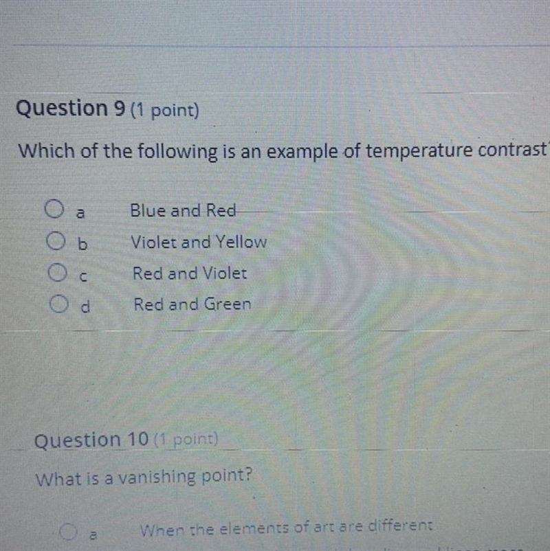 Which of the following is an example of temperature-example-1