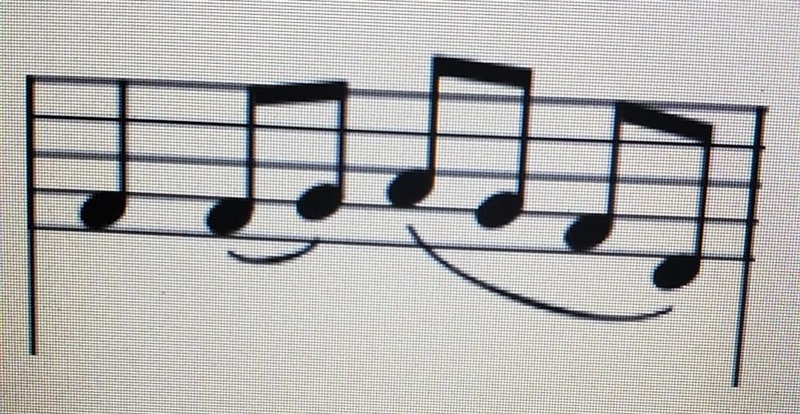 Which ones are the eighth notes?​-example-1