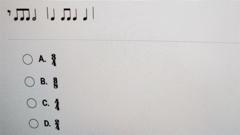 What should the time signature for the following example be​-example-1