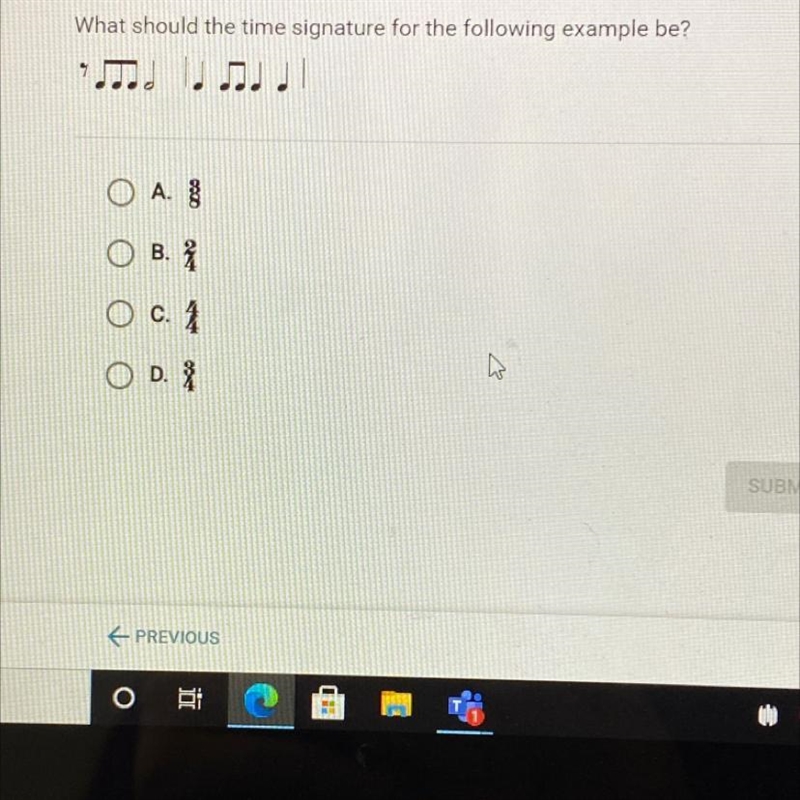 Help please What should the time signature for the following example be?-example-1