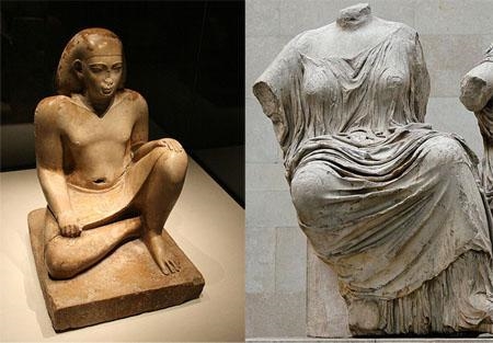 Describe and identify the sculptures-example-1