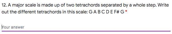 A major scale is made up of two tetrachords separated by a whole step. Write out the-example-1