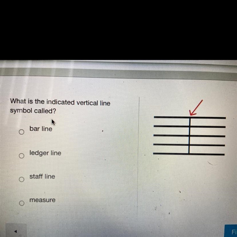 What is the indicated vertical line symbol called?-example-1