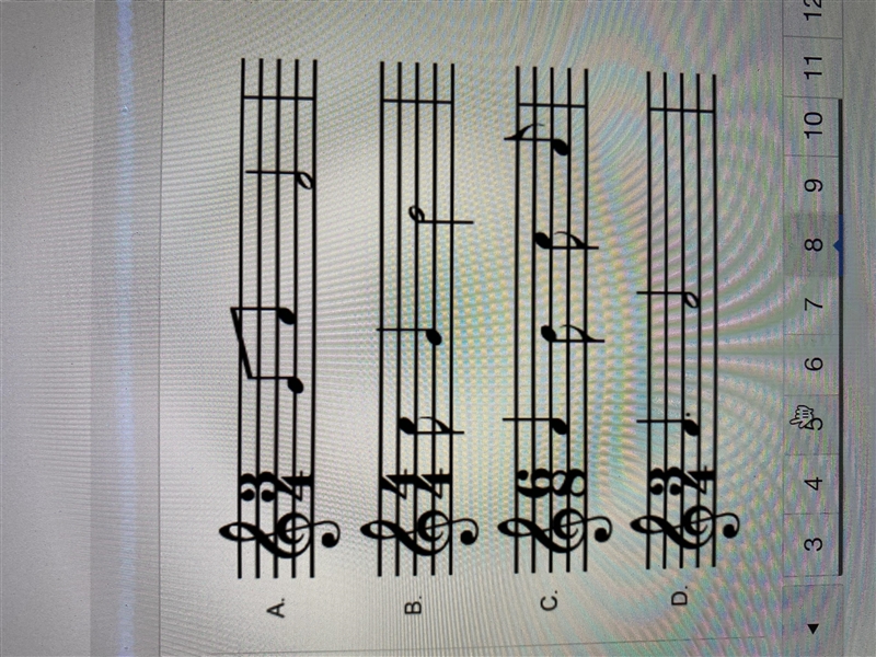 Which measure has the correct number of beats ?-example-1