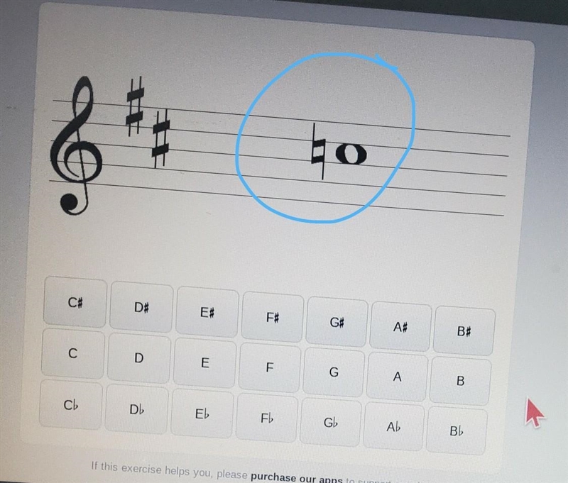 Help! what note is the one circled?​-example-1