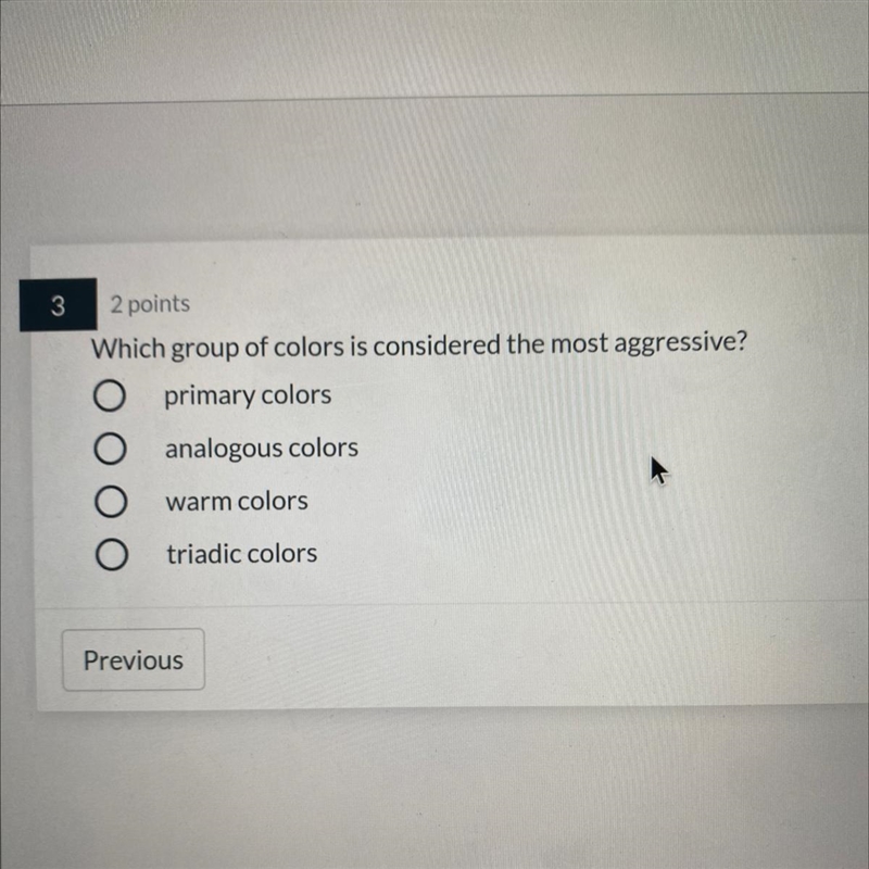 Which group of colors is considered the most aggressive?-example-1