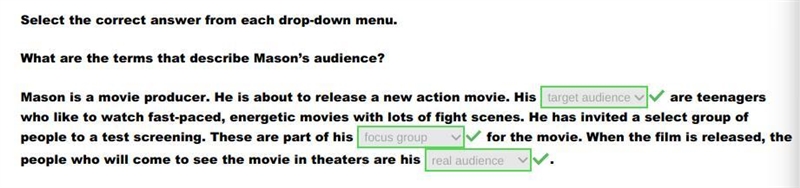 Select the correct answer from each drop-down menu. What are the terms that describe-example-1