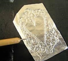 Can anyone make a good Embossing in aluminium foil art please and send pic of it after-example-1