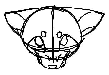 FURRIES ONLY: how do you draw teeth when the head is downwards facing you? Ive been-example-1