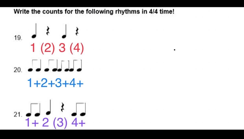 Write the counts for the following rhythms in 4/4 time, please help-example-1