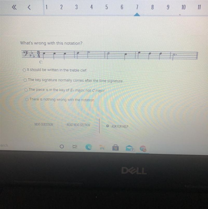 What’s wrong with this notation it should be written in the treble clef the key signature-example-1