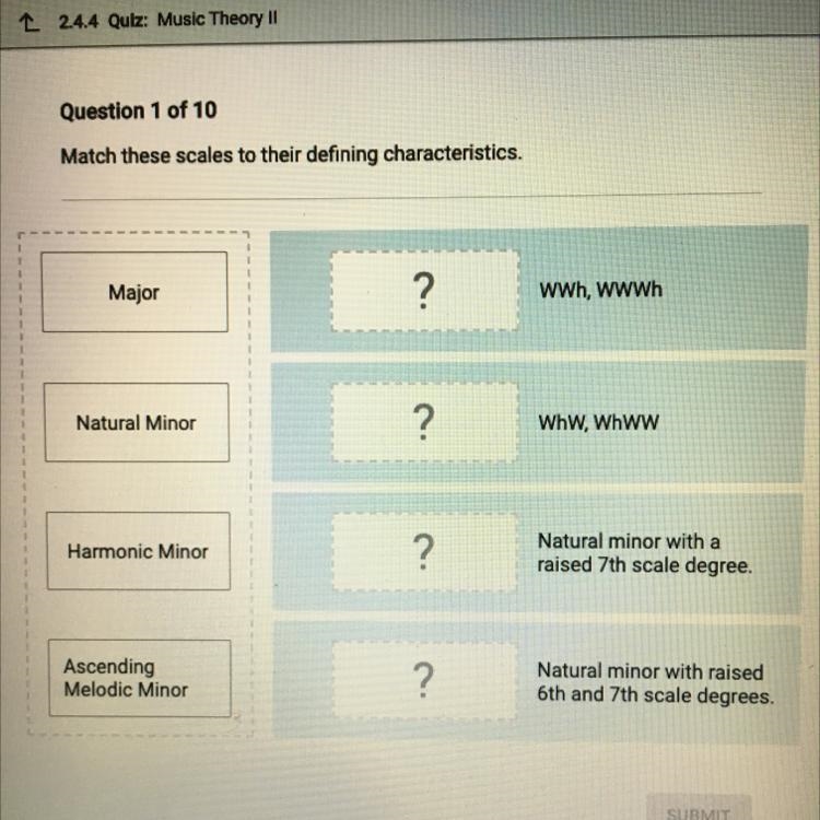 Match these scales to their defining characteristics-example-1