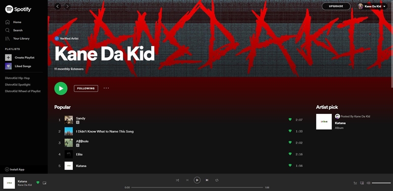 Can every body who sees this, can you go follow my spotify please? My name is &quot-example-1