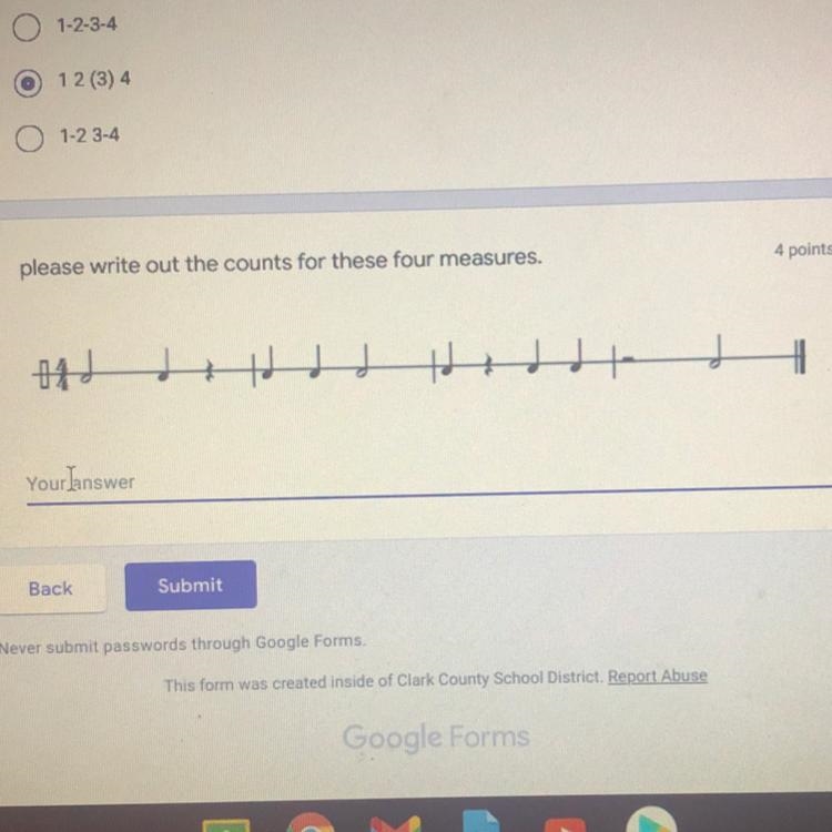 Write out the counts for these four measures.-example-1