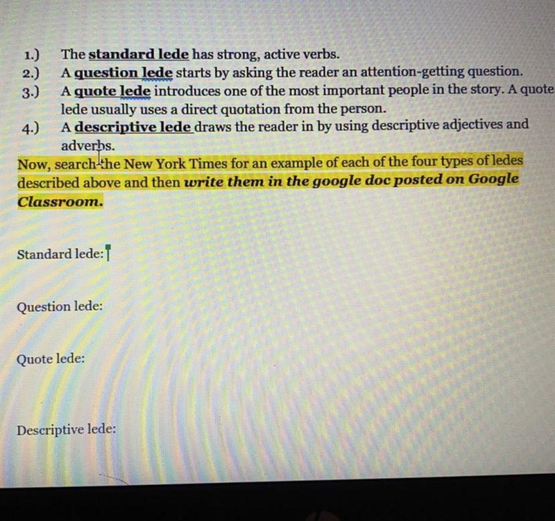 I need help for journalism class and idk if any of y’all know how to do this but lmk-example-1