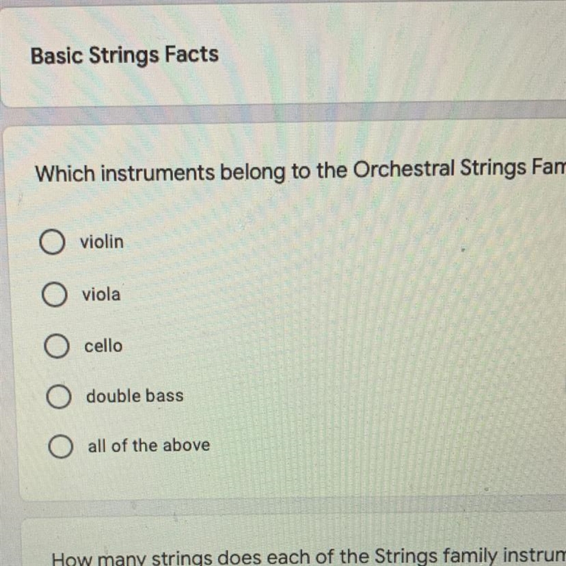 Witch instrument belongs to the orchestra strings familiy-example-1