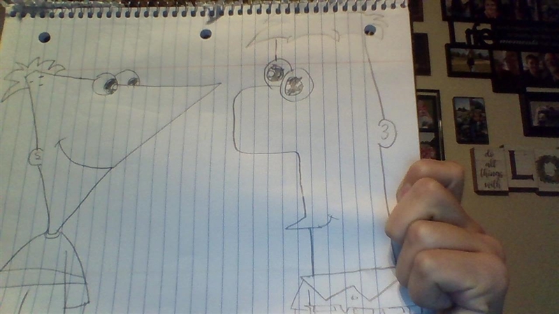 Whataya think (Ik Phineas' nose is a bit big, sorry)-example-1