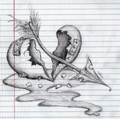 For my art class, this is the heart with the arrow through it:-example-1