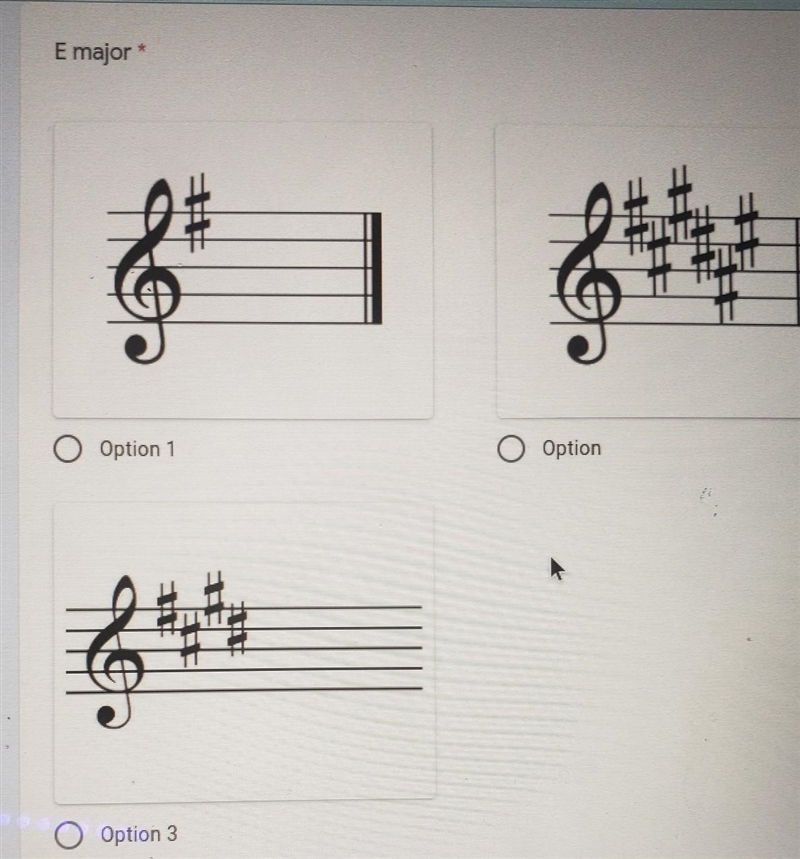 Witch one is E major?​-example-1