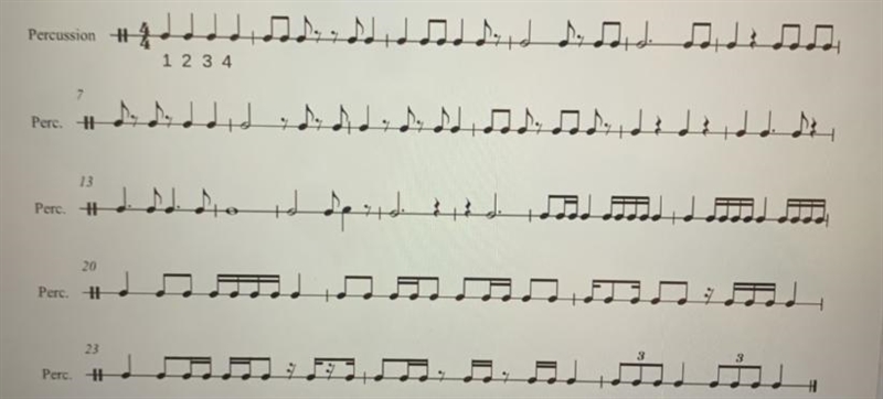 It’s a rhythm exercise I have to complete. I have to number them just how I did in-example-1