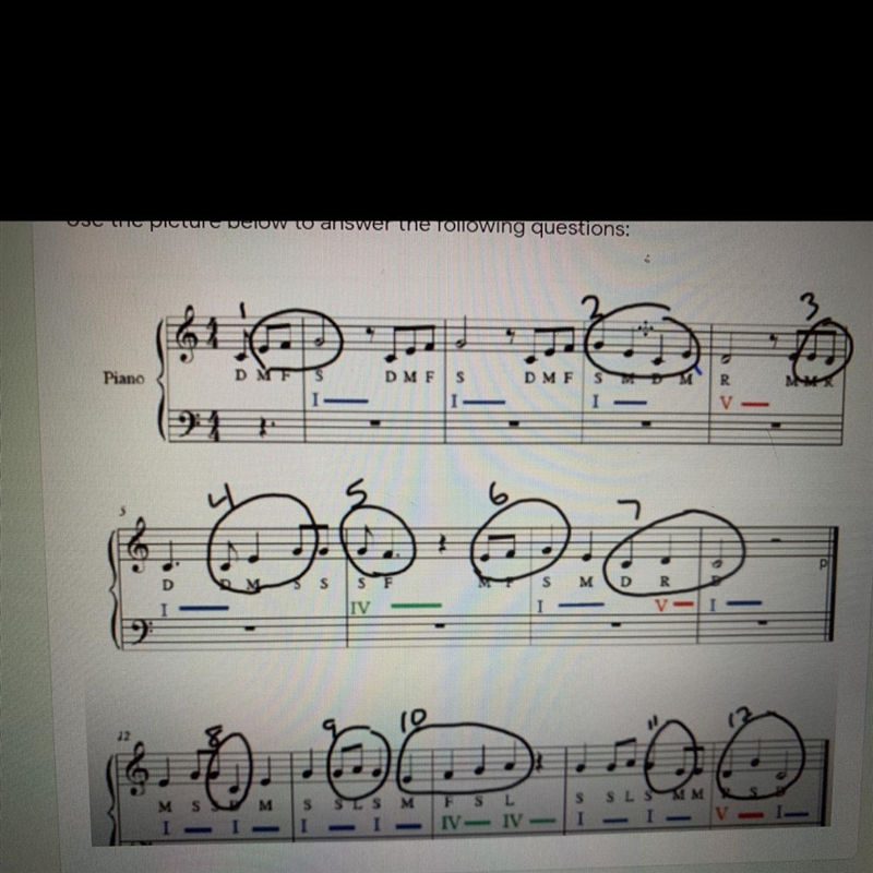 What type of melodic line is 1-12: stepwise,skips,leaps,or one note pls help it’s-example-1