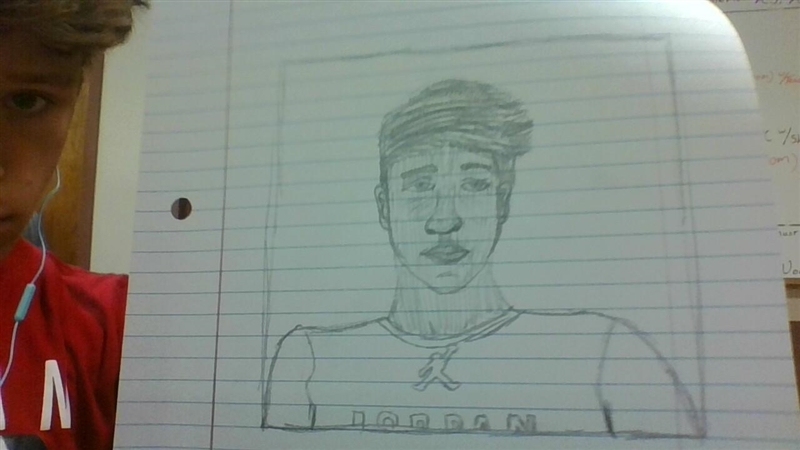 Comment on my self portrait....what do you think,what would make it better,etc.-example-1