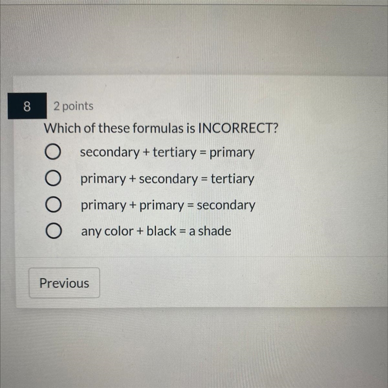 Which of these formulas are INCORRECT?-example-1