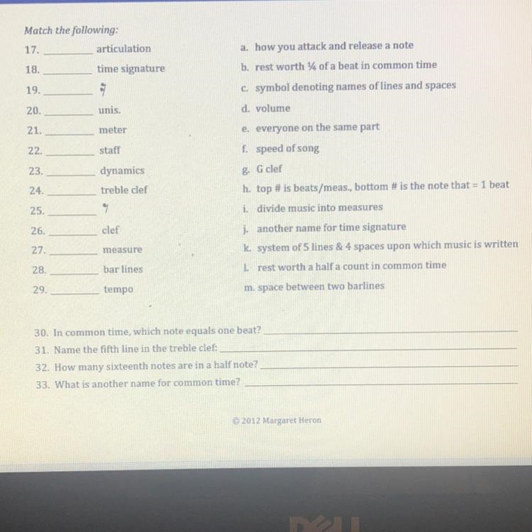 Music theory questions! Match the following. Please help!!-example-1