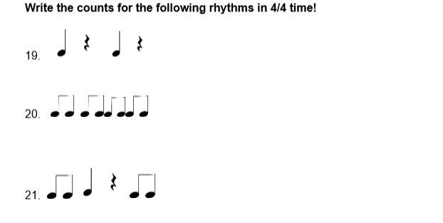 Write the counts for the following rhythms in 4/4 time, please help-example-1