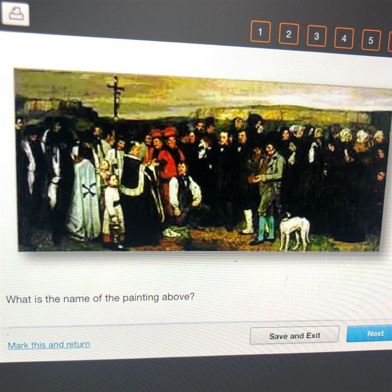 What is the name of the painting above?-example-1