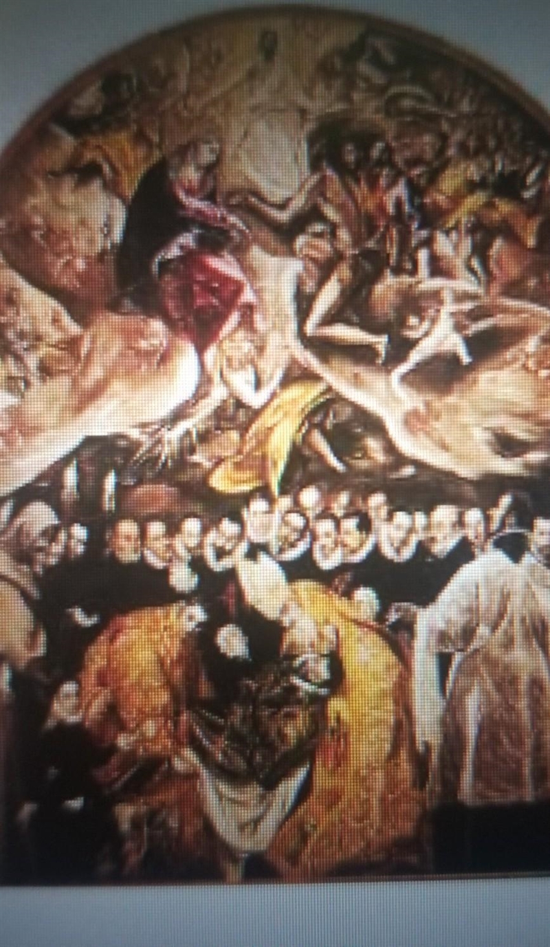 El Greco used the position of the figures to create a sense of movement. What other-example-1