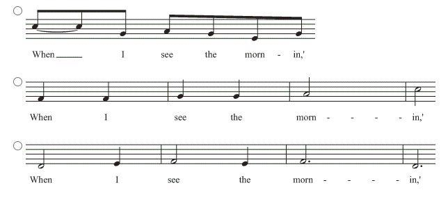 Which one of these rhythms uses syncopation? (View attachment)-example-1